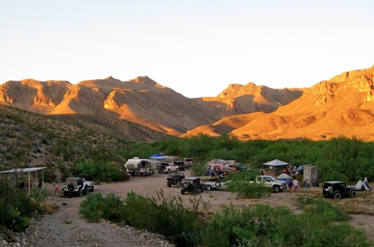 Built Jeep Wrangler on the trail